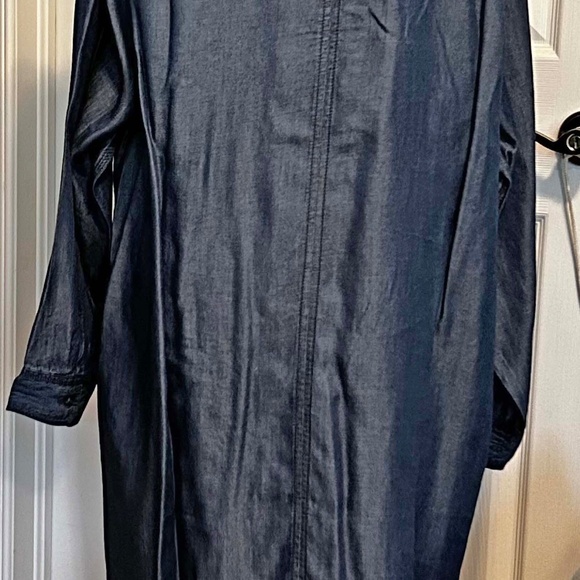 JACKET, OPEN FRONT, COLOUR: LIGHT DENIM WASH, SIZE 24, TENCEL, LONG SLEEVES, POC - Picture 11 of 15